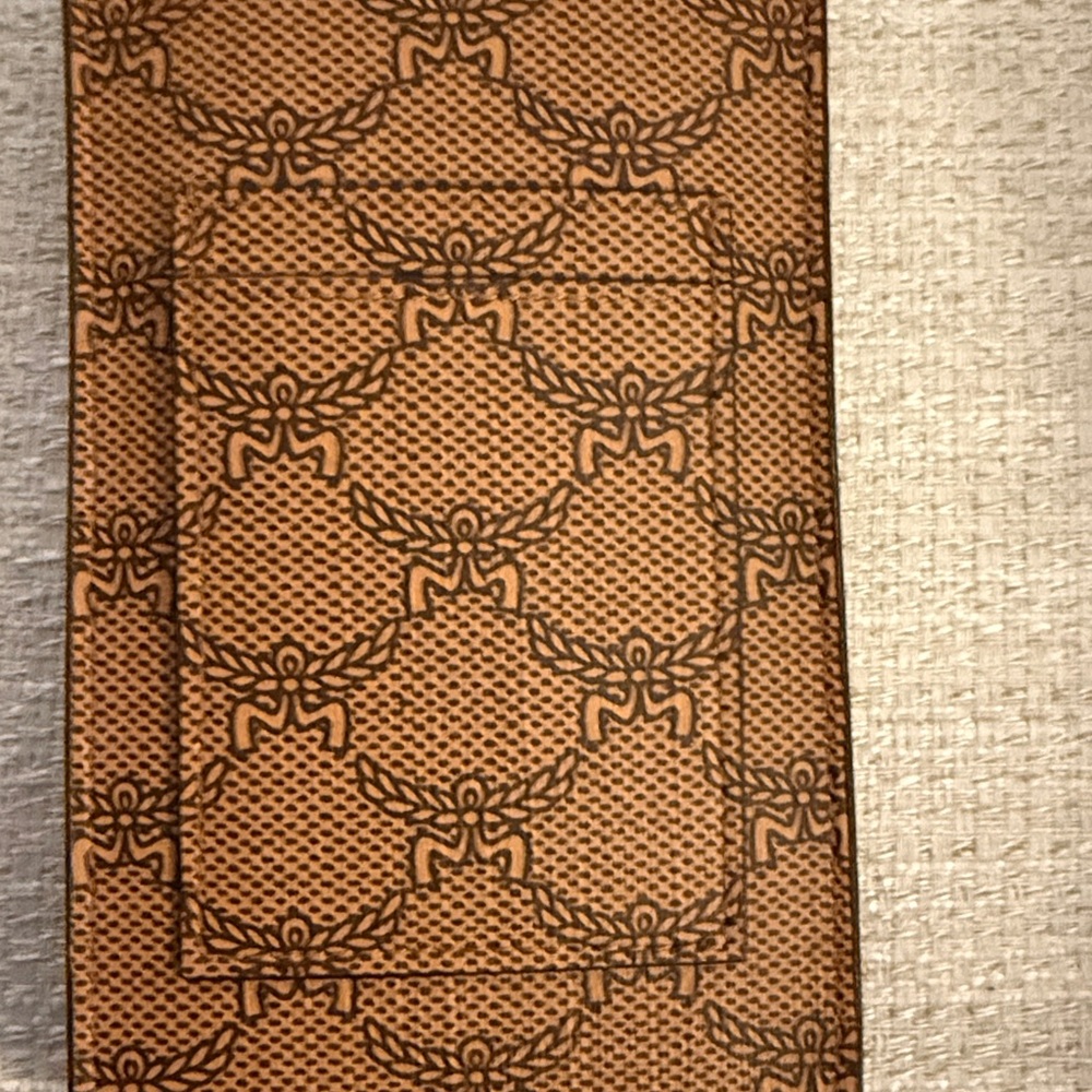 MCM Tan and Black Monogram Bag - Picture 3 of 10